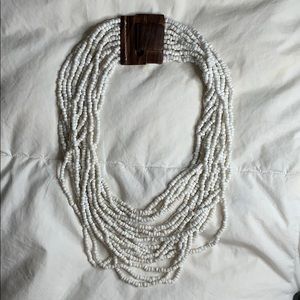 White Beaded Necklace